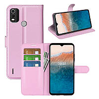 Чехол-книжка Litchie Wallet Nokia C21 Plus Light Pink PP, код: 8130673
