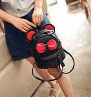 Маленький детский рюкзак сумочка Микки Маус с ушками. Мини рюкзачок сумка для ребенка 2 в 1 хорошее качество