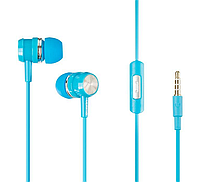 Наушники Bluetooth-гарнитура HF MP3 Optima OM-400 with mic Blue