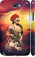 Пластиковый чехол Endorphone Samsung Galaxy Note 2 N7100 Украинка с оружием Multicolor (5316m CP, код: 7748256