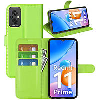 Чехол-книжка Litchie Wallet Xiaomi Redmi 11 Prime 4G Light Green CP, код: 8130795