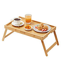 VEVOR Поднос для завтрака Кровать на бамбуковой раме 609x300x226 мм, сервировочный поднос Кровать-стол со
