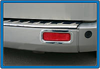 Окантовка задних рефлекторов (2 шт, нерж.) Carmos - Турецкая сталь для Ford Custom 2013-2024 гг