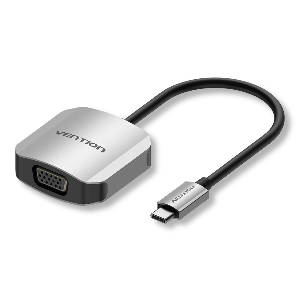 Перехідник USB3.1 Type-C -- Vga (F), 1080p 60Hz, кабель 0.15м, Vention
