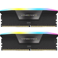 Модуль памяти для компьютера DDR5 96GB (2x48GB) 6000 MHz Vengeance RGB Black Corsair (CMH96GX5M2B6000C30) h