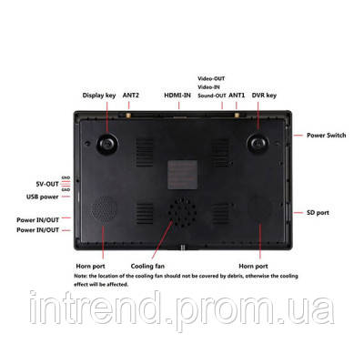 Монитор FPV Hawkeye Captain 10.2" DVR 5.8GHz 48CH (HP0054.0027-DVR) h - фото 2 - id-p2187717230