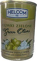Оливки HELCOM 280g зелені з сиром ж/б