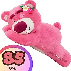 М'яка іграшка великий плюшевий Ведмідь Лотсо Ведмедик для обіймашок Історія іграшок 85 см Колір малиновий J-0101
