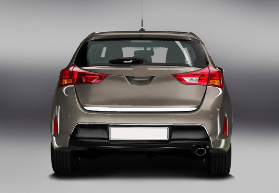 Кромка багажника (нерж) Carmos - Турецька сталь для Toyota Auris 2012-2018 рр, фото 1