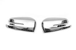 Накладки на дзеркала (2 шт, нерж.) для Mercedes E-сlass W212 2009-2016рр