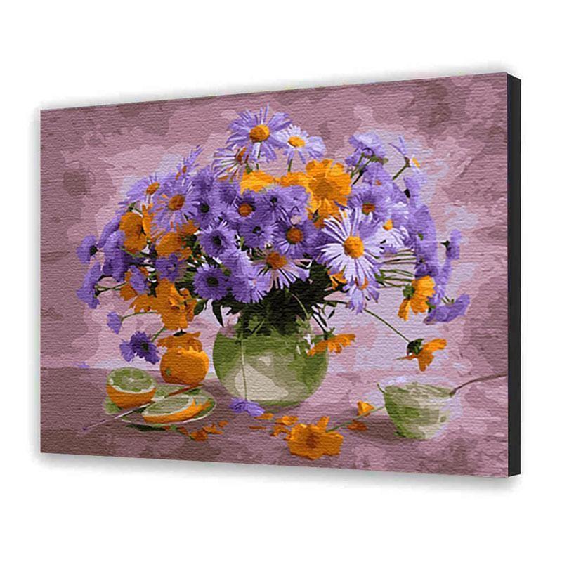 Картина за номерами "Польові квіти" розмір 40 х 50 см, код 11213