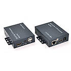 Одноканальний активний подовжувач HDMI сигналу по UTP кабелю. Дальність передачі: до 120 метрів, cat5e/cat6e