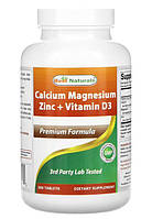 Минеральный комплекс Best Naturals Calcium Magnesium Zinc + Vitamin D3 300 таблеток