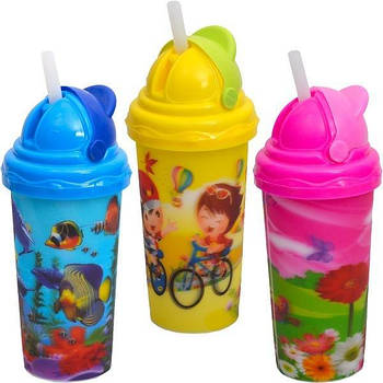 Склянка-поїлка з трубочкою 300мл СП022-1 СП022-1(88713) G-Rich