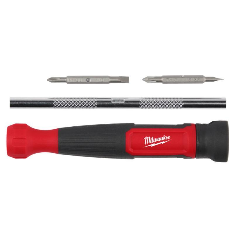 Викрутка 4в1 зі змінними вставками PH/SL Milwaukee 4932480584