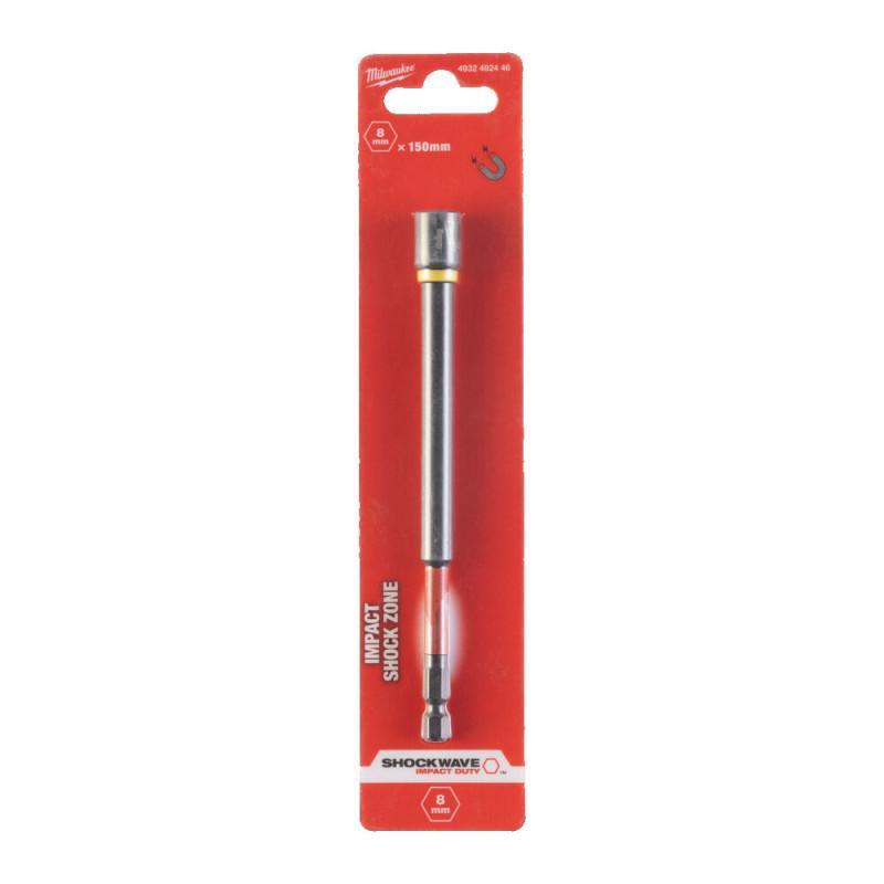Ударна торцева головка 8мм 1/4" шестигранна під шуруповерт довга Shockwave™ Milwaukee 4932492446