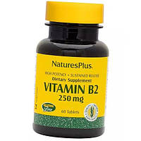 Рибофлавин с замедленным высвобождением Nature's Plus Vitamin B2 250 Sustained Release 60 таб (36375179)