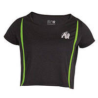 Топ Gorilla Wear Columbia Crop Top M Черно-салатовый (06369176)