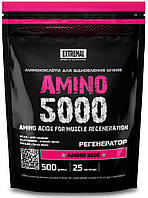 ВСАА аминокислоты 2/1/1 + Глютамин 500 г вишня Extremal Amino 5000 BCAA с глютамином для коктейлей