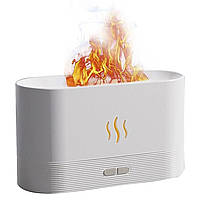 Зволожувач повітря з ефектом полум'я Flame Aroma Diffuser Білий