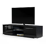 Комод підлоговий для телевізора з підсвіткою в спальню, тумба з двома дверцятами, фото 5