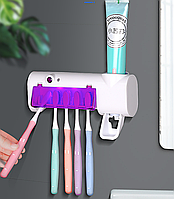 Диспенсер для зубной пасты и щеток авто Multi-function Toothbrush sterilizer JX008 Стерилизатор зубных щеток