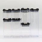 Контейнери для зберігання круп 7 шт FOOD Container / Набір банок для сипучих продуктів, фото 9