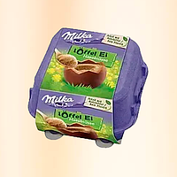 Шоколадные яйца с ореховым кремом Milka Loffel Ei Haselnusse 4шт 128 гр. Германия