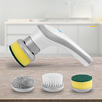 Щетка электрическая Electric Cleaning Brush с насадками чистящая для уборки чистки поверхностей аккумуляторная