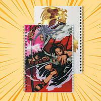 Зошит А5 48 арк. на пружині у клітинку 60 гр.м² Shaman King / Король Шаман
