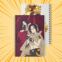 Зошит А5 48 арк. на пружині у клітинку 60 гр.м² Shaman King / Король Шаман 006