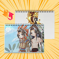 Зошит А5 48 арк. на пружині у клітинку 60 гр.м² Shaman King / Король Шаман 008