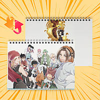 Зошит А5 48 арк. на пружині у клітинку 60 гр.м² Shaman King / Король Шаман 009