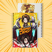 Зошит А5 48 арк. на пружині у клітинку 60 гр.м² Shaman King / Король Шаман 016