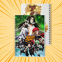 Зошит А5 48 арк. на пружині у клітинку 60 гр.м² Shaman King / Король Шаман 020