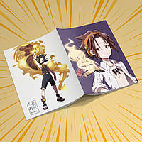 Зошит А5 48 арк. на скобі у клітинку 60 гр.м² Shaman King / Король Шаман 015