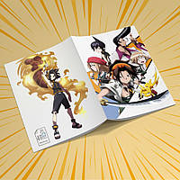 Зошит А5 48 арк. на скобі у клітинку 60 гр.м² Shaman King / Король Шаман 018