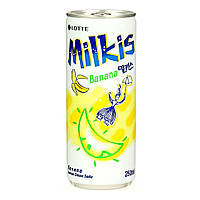 Напій газований молочний Lotte Milkis Banana Korean Cream Soda, 250мл