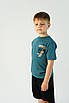 Дитяча футболка бірюзова No 1132 ( р.5-8), фото 2