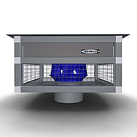 Вентилятор даховий прямокутний D-VKd 81 ЕС/D (45) з ЕС-двигуном DAnI
