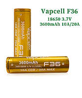 Акумулятор Vapcell INR18650 F36 3600mah 10A/20A