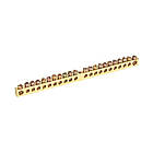 Шина нульова 22 отворів 6х9мм мідь кріплення по центру [YNN10-22-100] UEC