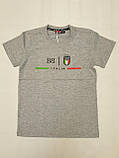 Синя футболка на хлопчиків 110,116,122,128,134 зросту Туреччина, фото 4