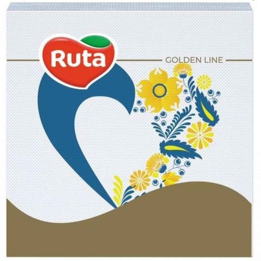 Серветки столові двошарові Ruta Серце, 33х33см (20шт.)