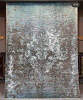 Ковер прямоугольный из натуральной шерсти и шелка Голубое Море 240х180 см ручная работа