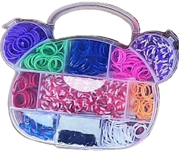 Набір гумки для плетіння Ведмедик (1005/B12-10), фото 1