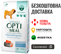 Cухой корм Optimeal Hypoallergenic Medium для взрослых собак средних и крупных пород с лососем,