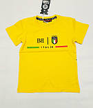Синя футболка на хлопчиків 110,116,122,128,134 зросту Туреччина, фото 3