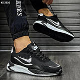 Кросівки чоловічі 40 41 44 Кросівки Nike Air Black White, фото 5