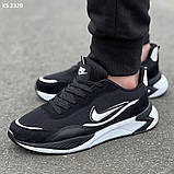 Кросівки чоловічі 40 41 44 Кросівки Nike Air Black White, фото 4